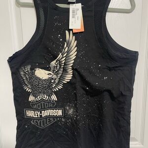 Harley-Davidson Black Tank with Eagle Design